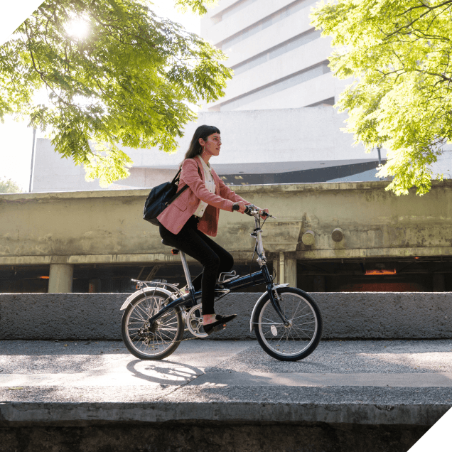 Hero woman riding bike v1