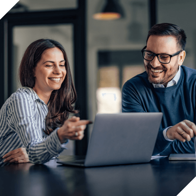 A friendly casual business meeting